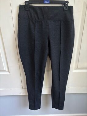 Black Ponte Slim Ankle Pants